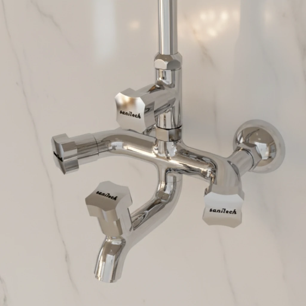 Cancer Wall Mixer in Bathroom - SaniTecH Sanitary Fittings