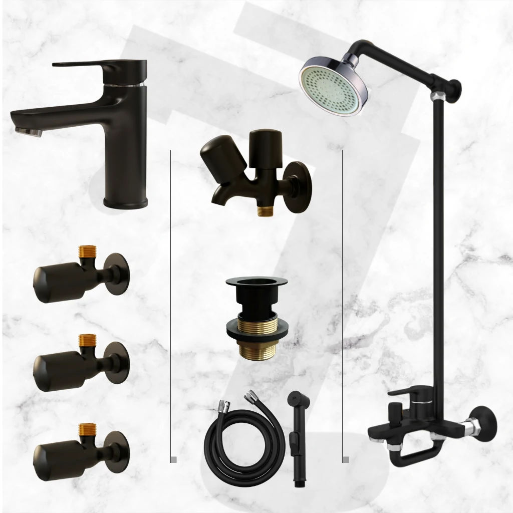 Eco Complete Bathroom Set - Black