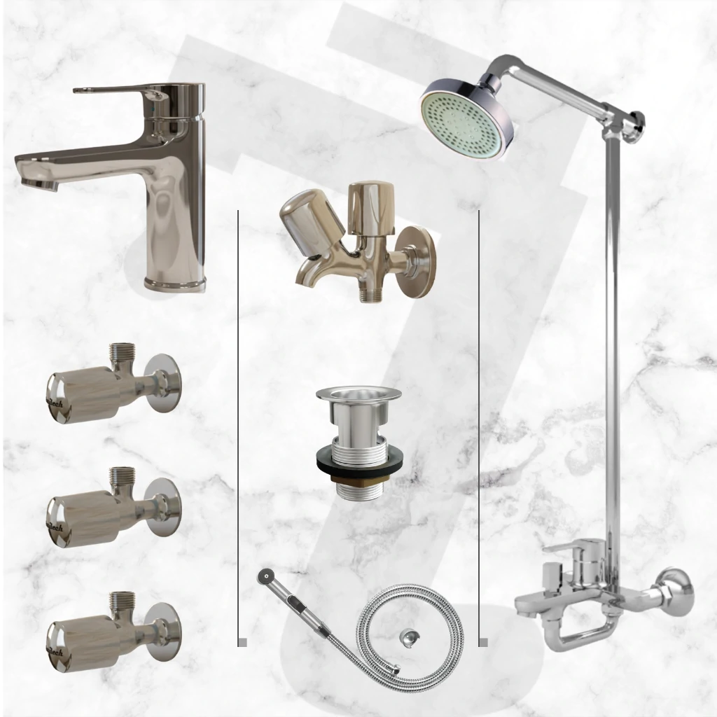 Eco Complete Bathroom Set - Chrome