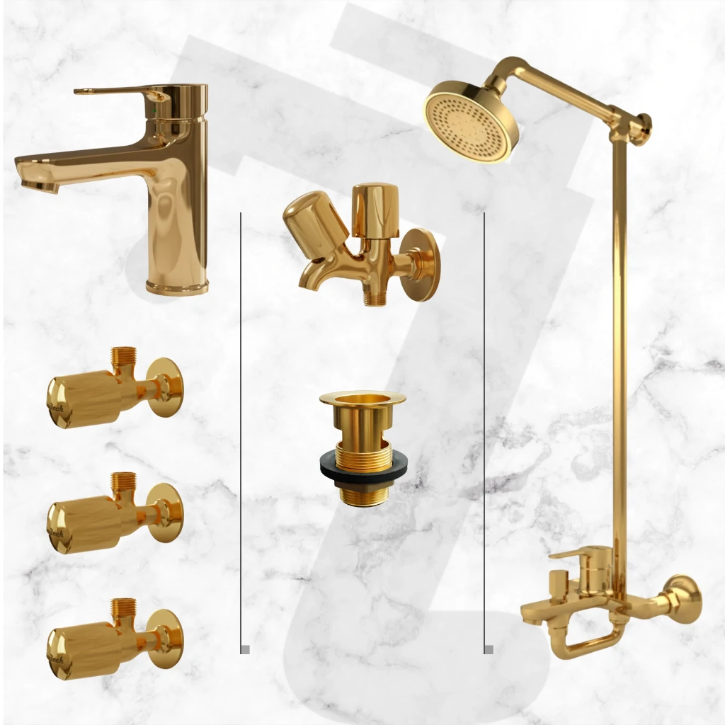 Eco Complete Bathroom Set - Gold