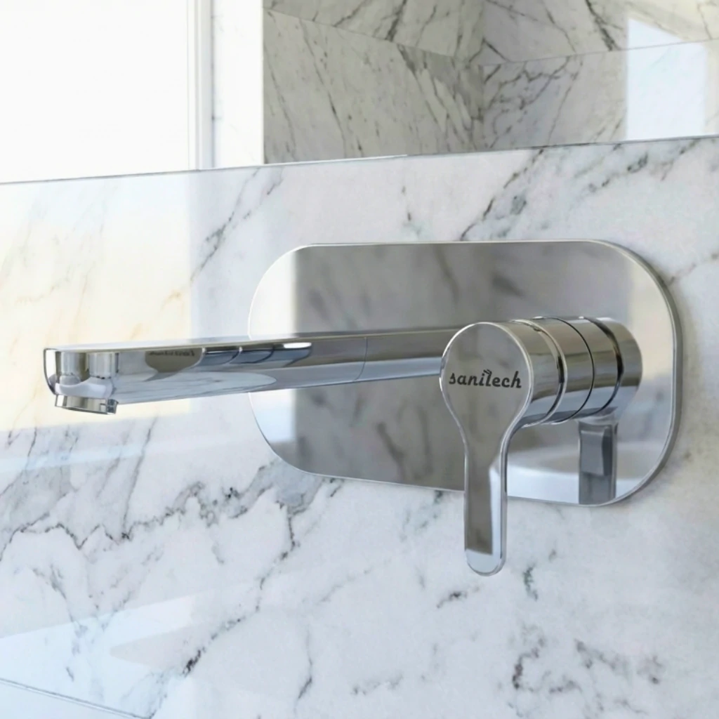 Eco Concealed Basin Mixer in Bathroom - SaniTecH Sanitary Fittings