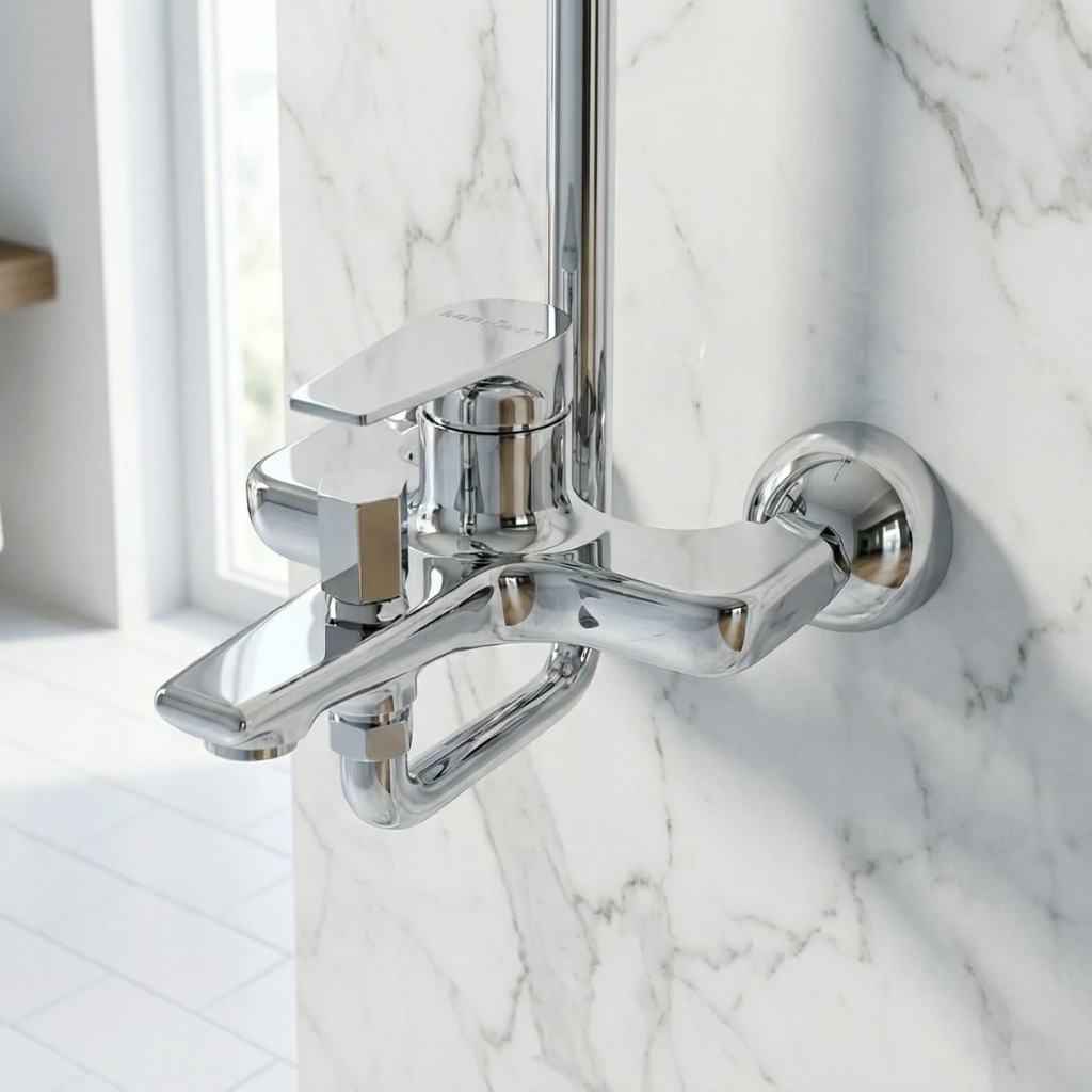Gist Wall Mixer in Bathroom - SaniTecH Sanitary Fittings