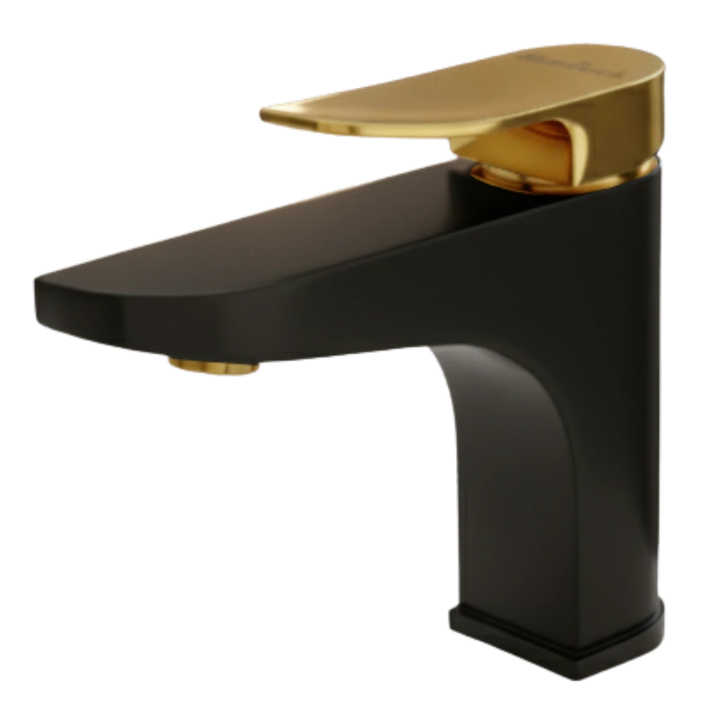 Inception - Basin Mixer - Black & Gold