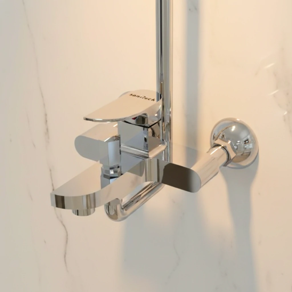 Inception Wall Mixer in Bathroom - SaniTecH Sanitary Fittings