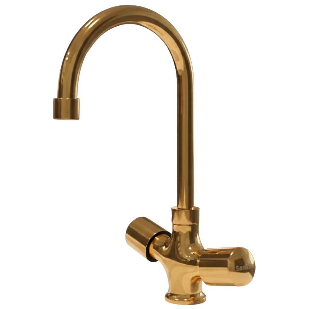 Leo - Basin Mixer - Gold
