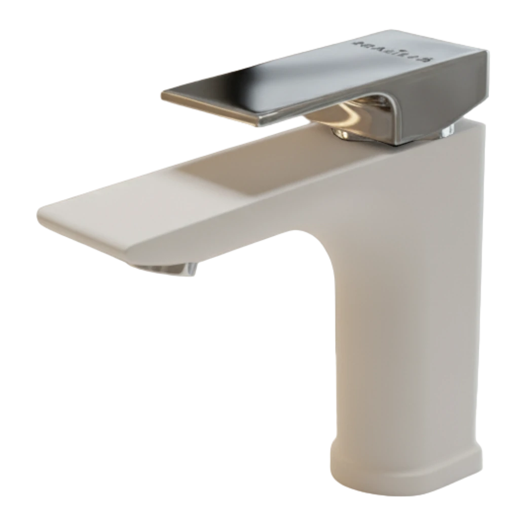 Moderation - Basin Mixer - White & Chrome