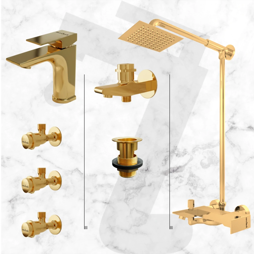 Moderation Complete Bathroom Set - Gold