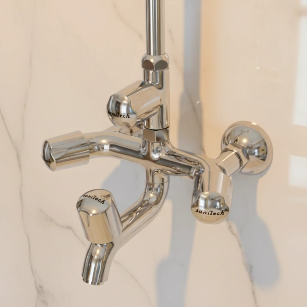Scorpio Wall Mixer in Bathroom - SaniTecH Sanitary Fittings