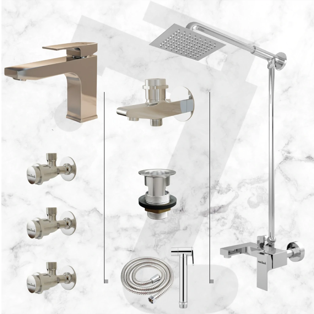 Valor Complete Bathroom Set - Chrome