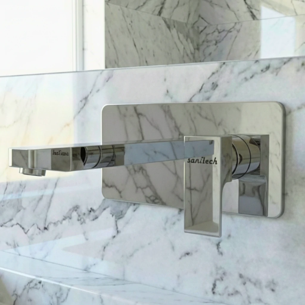 Valor Concealed Basin Mixer in Bathroom - SaniTecH Sanitary Fittings