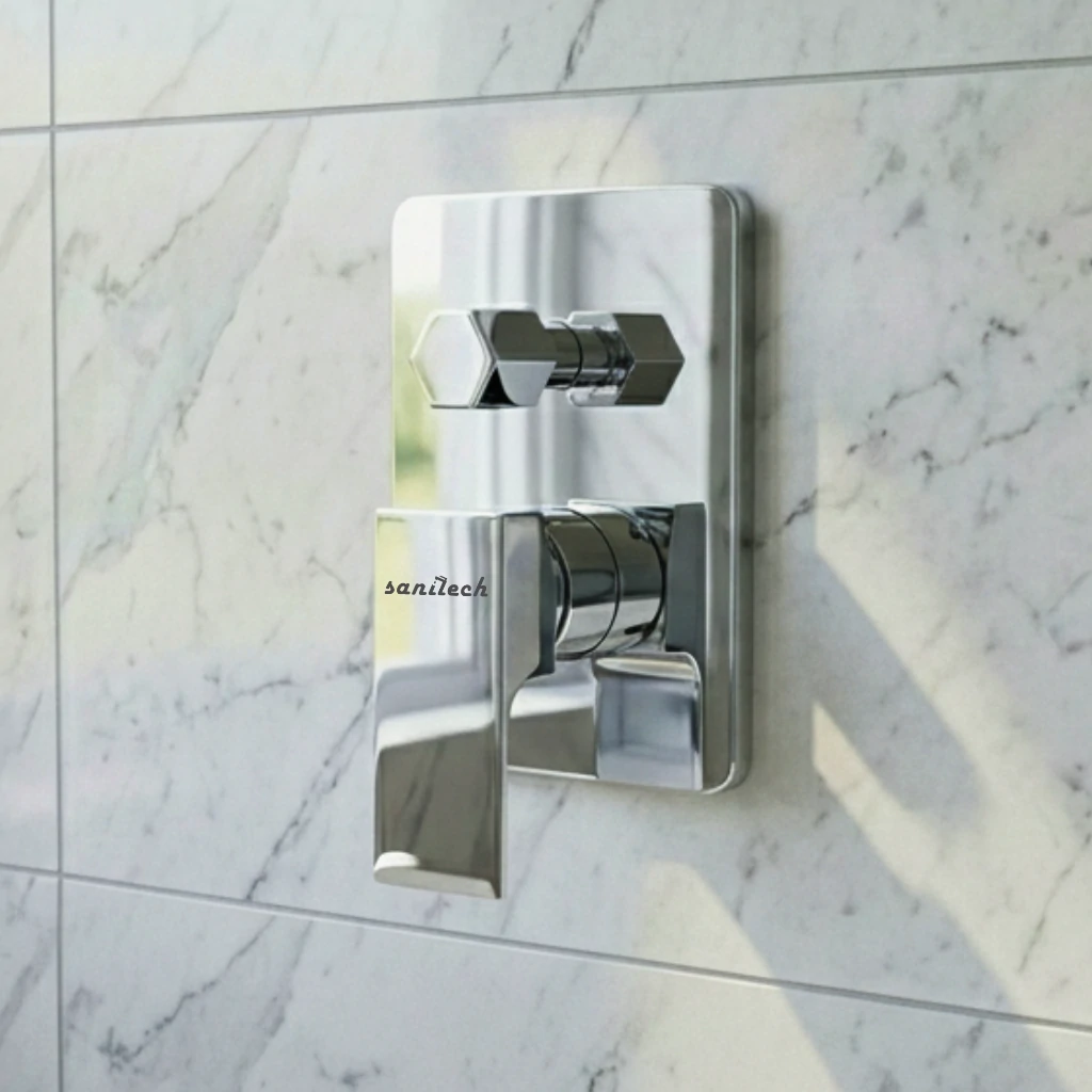 Valor Concealed Wall Mixer in Bathroom - SaniTecH Sanitary Fittings