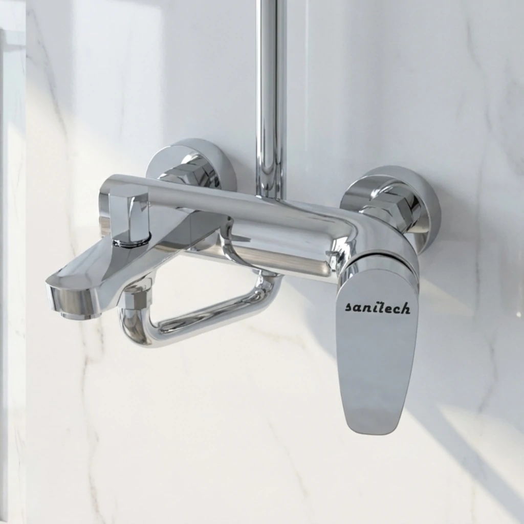 Vogue Wall Mixer in Bathroom - SaniTecH Sanitary Fittings