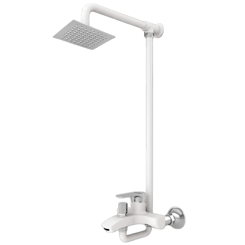 Wall - Flow Full - White & Chrome