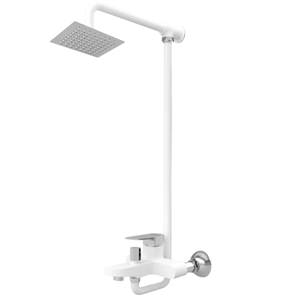 Wall - Inception Full - White & Chrome