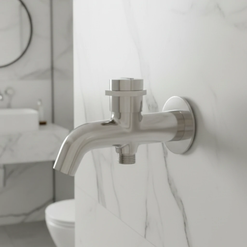 Acme Double Bib Cock in Daylight - SaniTecH Sanitary Fittings