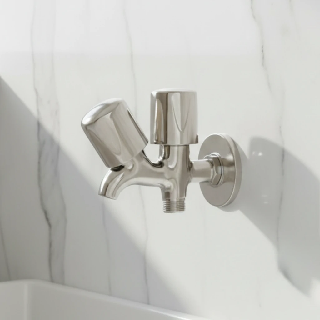 Economy Double Bib Cock in Daylight - SaniTecH Sanitary Fittings