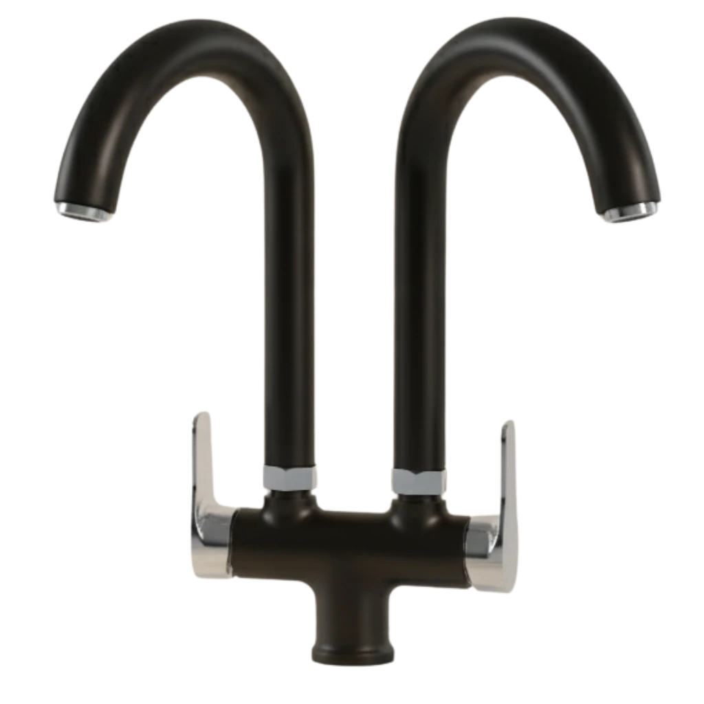 Twin Mixer - Black & Chrome