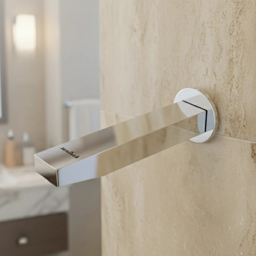 Valor Spout on Wall in Daylight - SaniTecH Sanitary Fittings